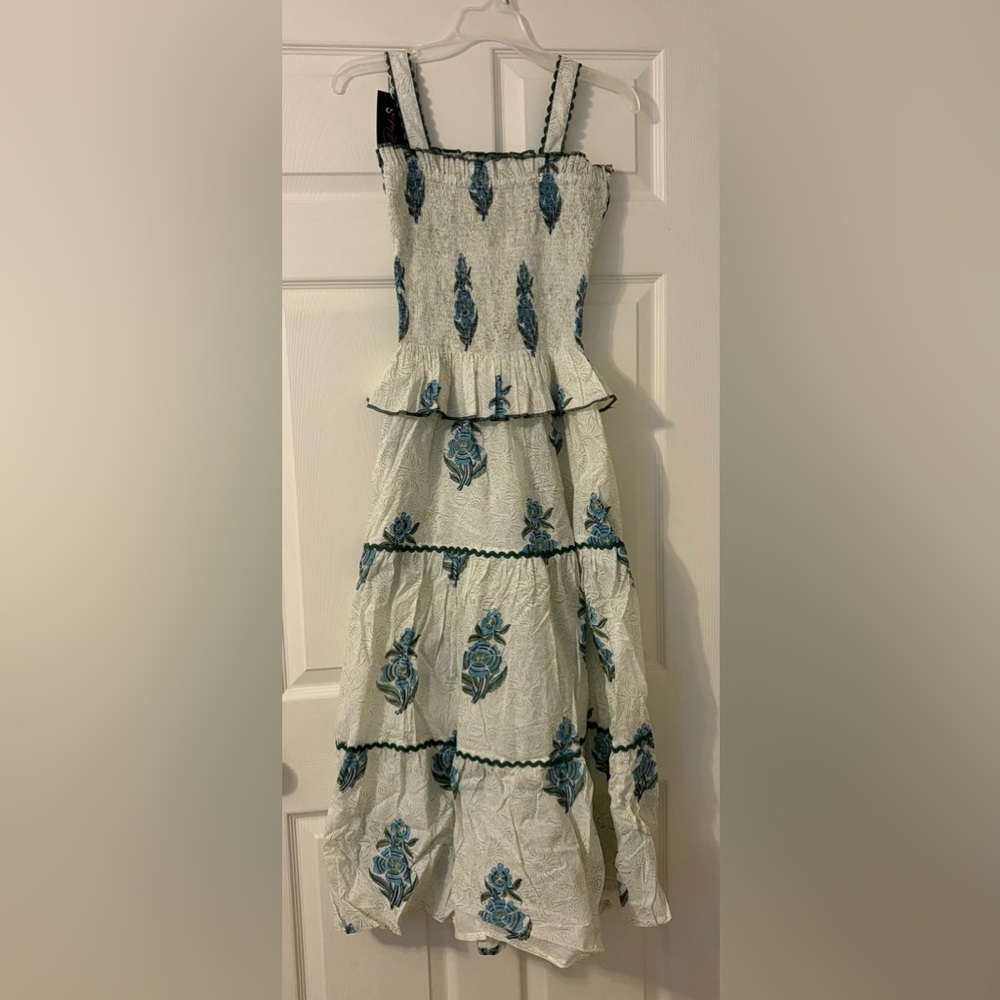 Block Print Midi Dress